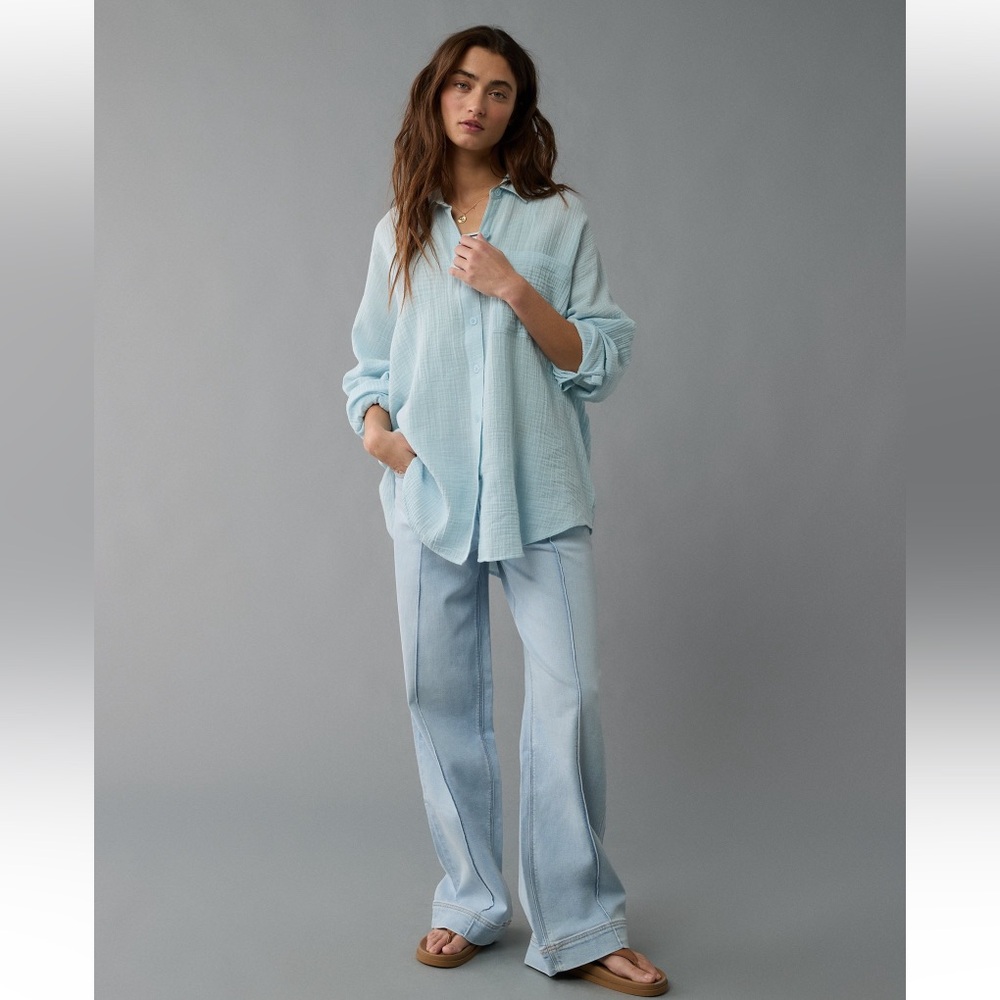 American Eagle Go Big Oversized Shirt